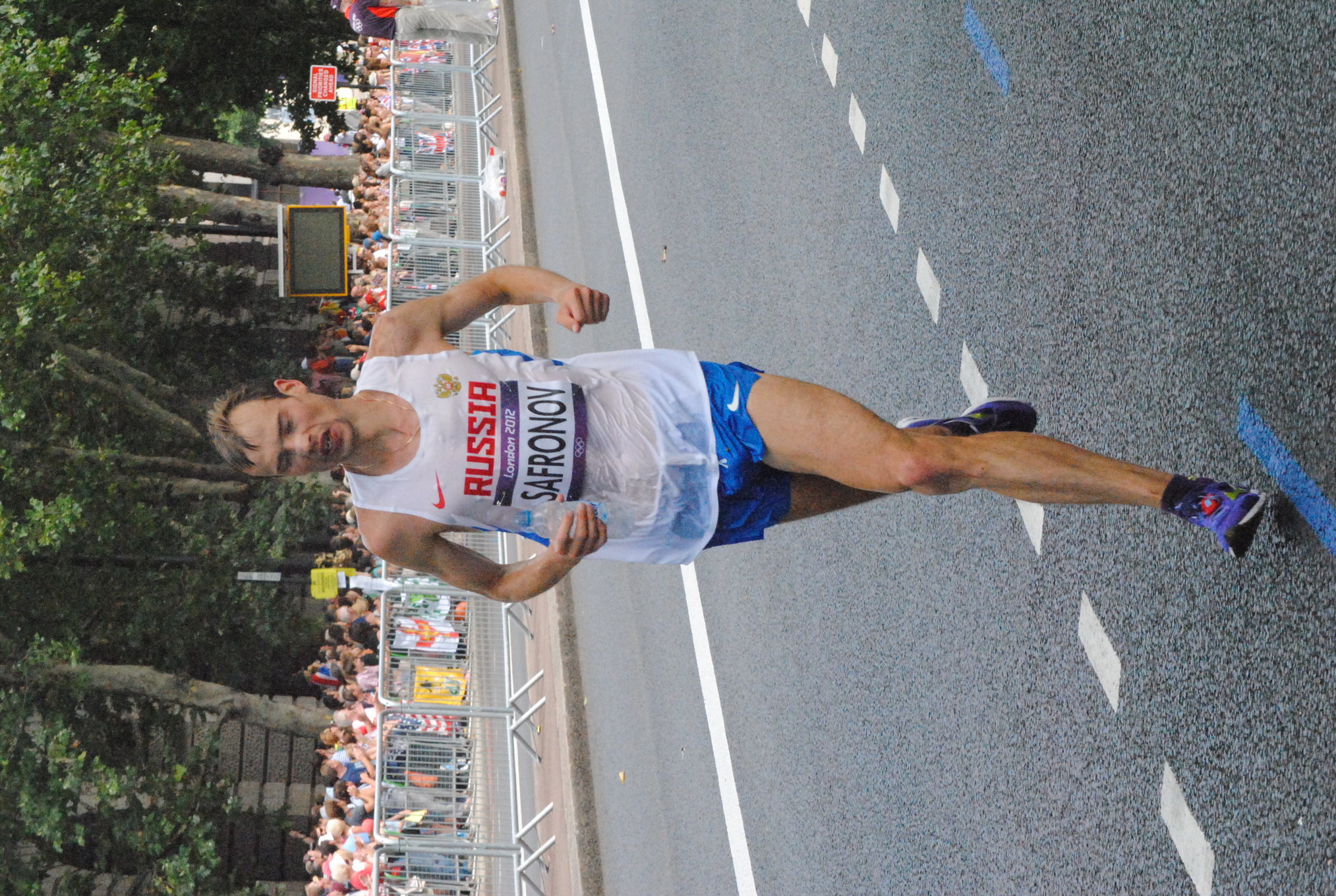 Dmitri Safronov running the marathon at the London 2012 Olympic Games